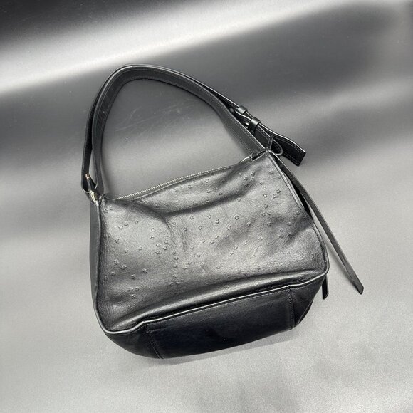 Allsaints Black Leather Shoulder Bag Stars Handbag Adjustable Strap All Saints